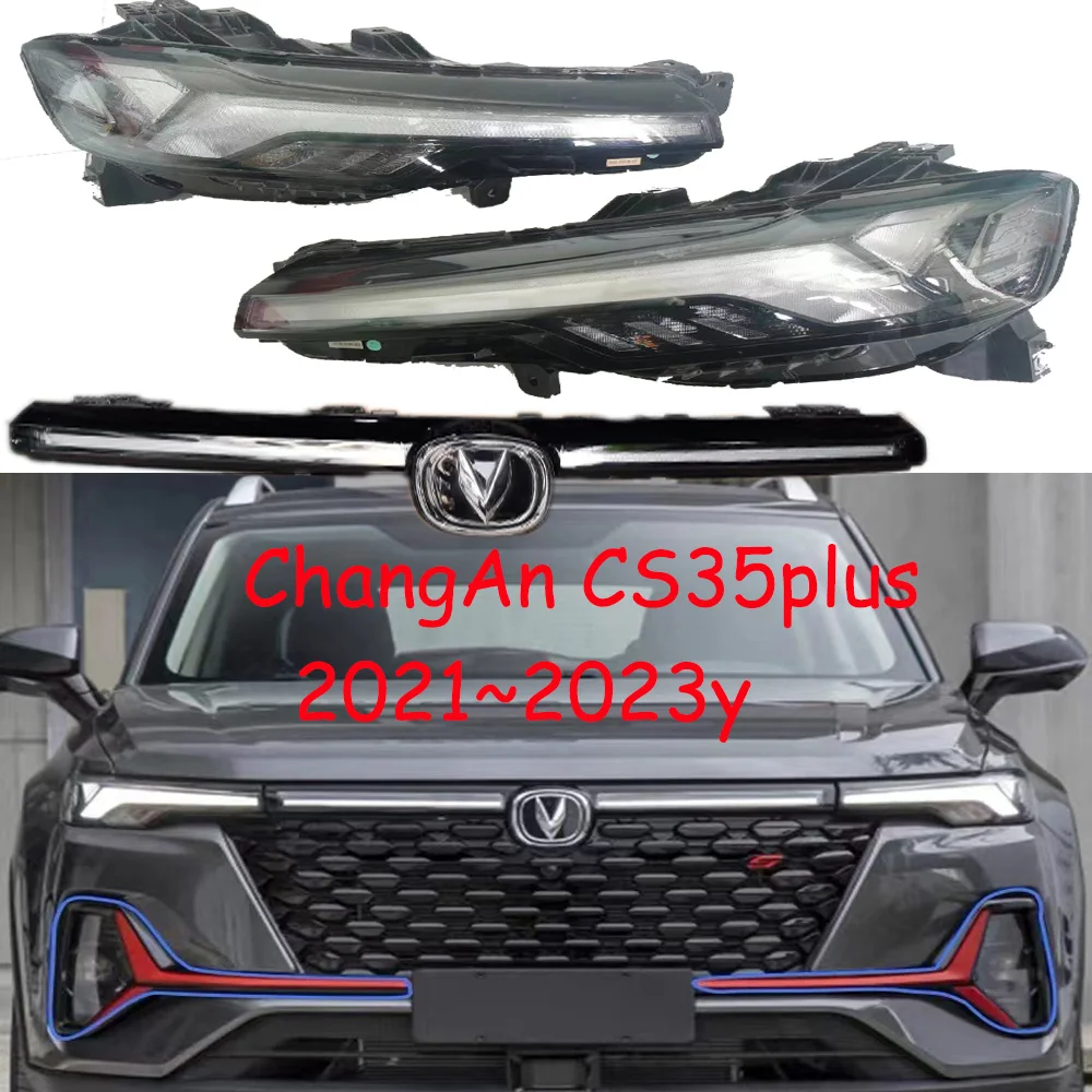 

1pcs car accessories CHANG AN bupmer head light changan CS35 PLUS headlight 2021~2022y daytime light ChangAn CS35 fog lamp