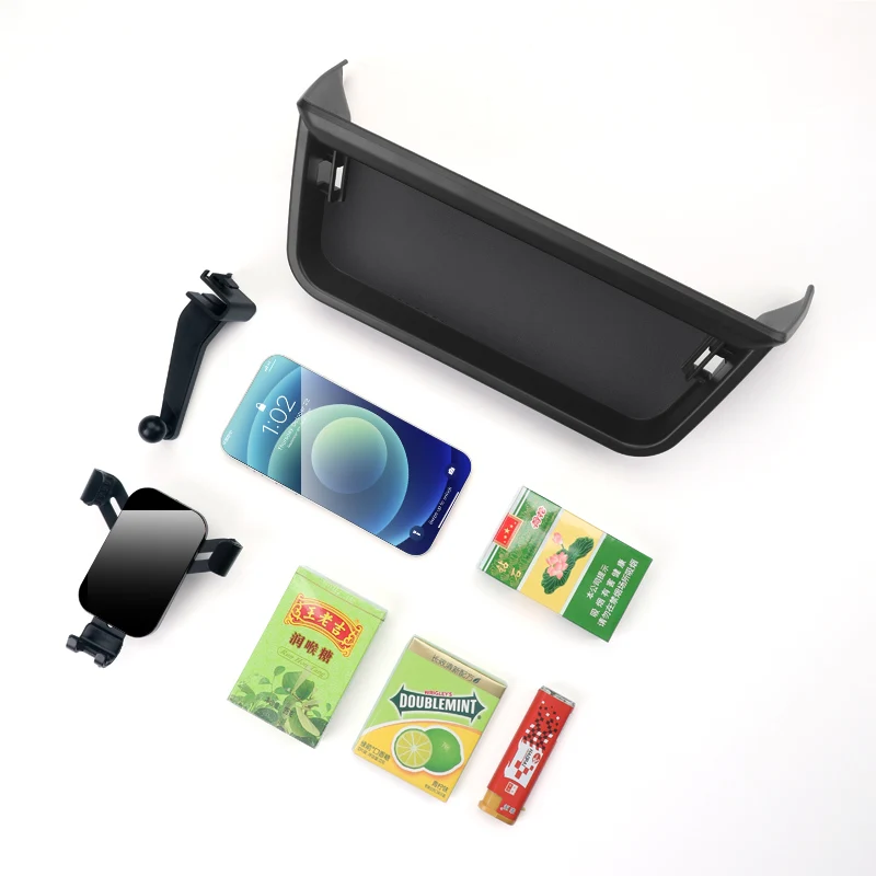 ABS Car Dashboard Console Storage Box Stowing Tidying Auto Dash Organizer Glasses Phone Holder Accessory For BMW Series5 G30 G38