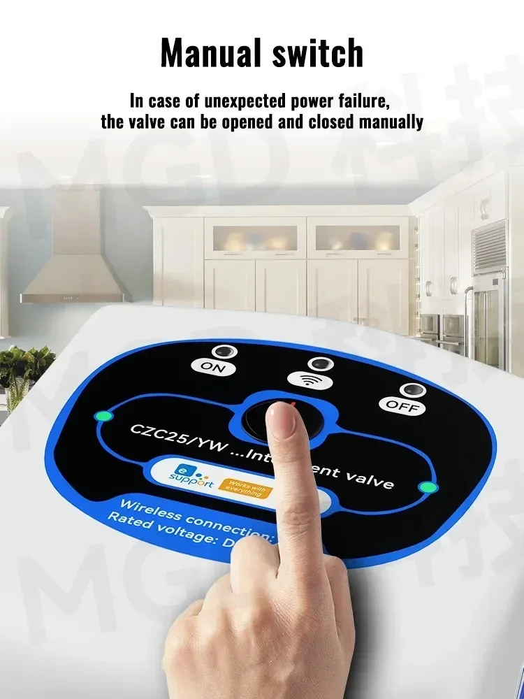 Умный интеллектуальный клапан Wi-Fi DN15/DN20/DN25, приложение для удаления голосового управления, работает с eWelink Salute Alexa Alice Google Home, Yandex Hue