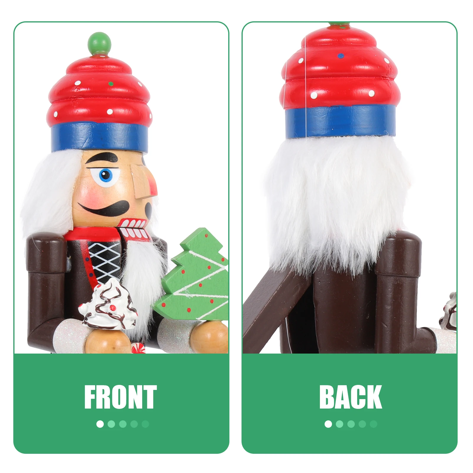 

Christmas Nutcracker Xmas Decorations Wood Figurine Holiday naments Craft Gift Bright Colorful H Painted Home Festive cheerful