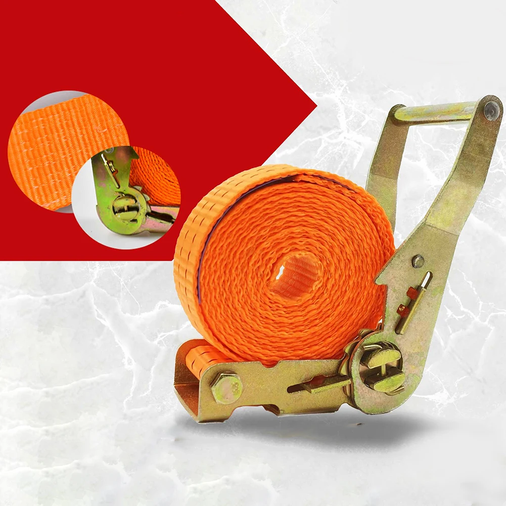 

Secure Fastening Strong Cargo Strap Reliable Solution Polyester Ratchet Belt With Buckle Secure Fastening Tie Down