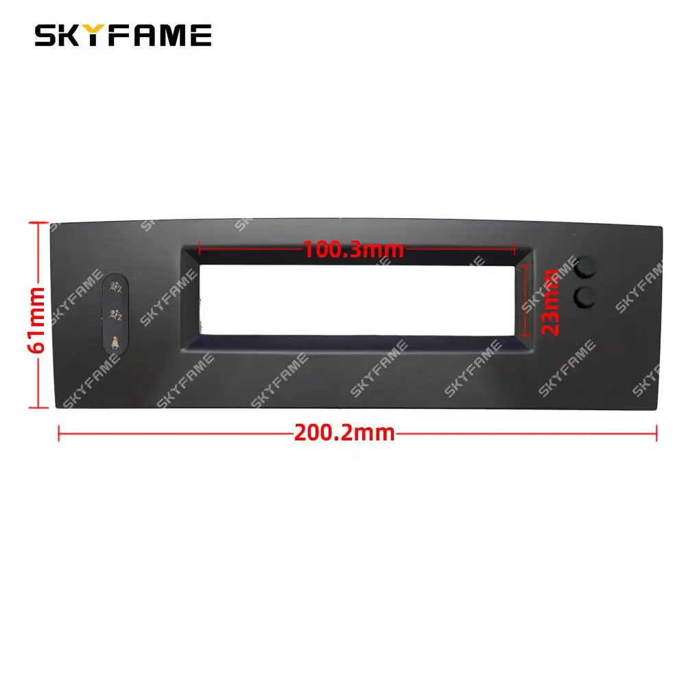Caja de almacenamiento de Fascia para marco de coche SKYFAME para Renault Megane 2 Fluence
