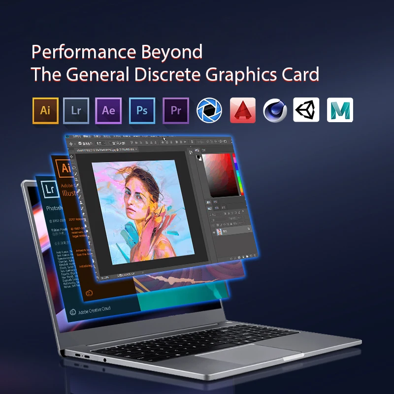 سوبر ماكس رام 64GB + 3 تيرا بايت SSD 15.6 بوصة محمول المعادن Ultrabook AMD Ryzen 7 4800H ويندوز 10 برو كمبيوتر ألعاب نوت بوك 5G واي فاي