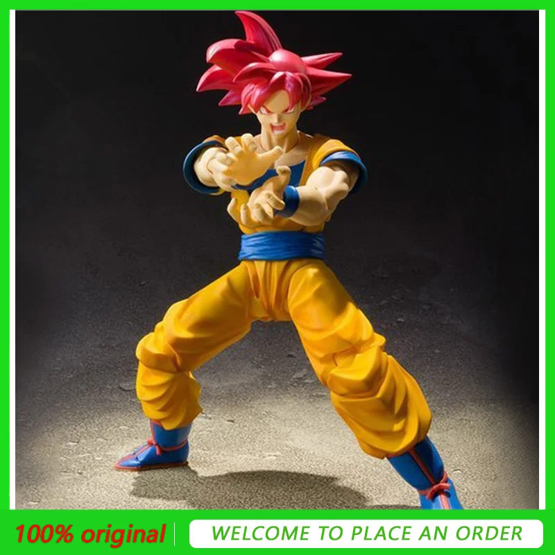 Dragon Ball Z Saiyan pelo rojo Shf Son Goku negro Goku Zamasu rosa figura de acción pintada a mano figura de regalo coleccionable en caja