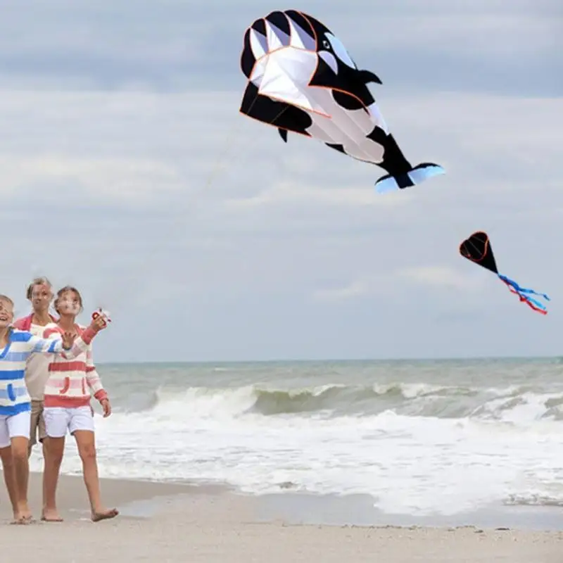 Kite Yard สำหรับเล่นของเล่นสำหรับ Whale Kite สมองการฝึกอบรมของเล่นอุปกรณ์แบบพกพา Bright สี Yard เกม gi A2UB