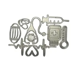 medical theme decoration Metal Cutting Dies DIY Scrapbook Paper Cards Embossing Craft Die Cut handmade craft