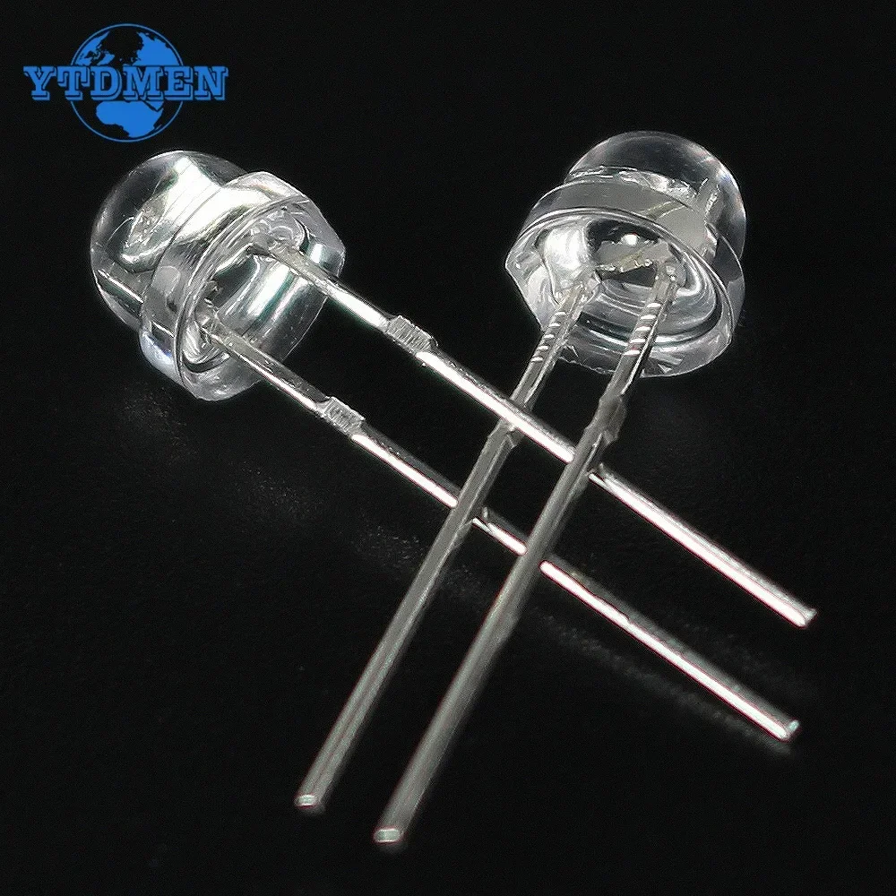 5mm Straw Hat LED Diode F5 Super Bright Power Light Emitting Diodes Blue Green Red Yellow White DIY Electronic Kit