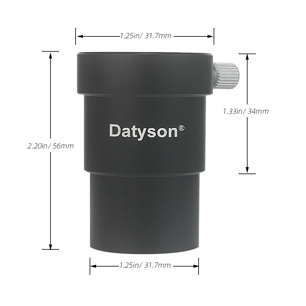 เลนส์กล้องโทรทรรศน์ Datyson 1.25นิ้วหลอดขยายเพิ่มความยาวโฟกัส34มม.-5P9847A