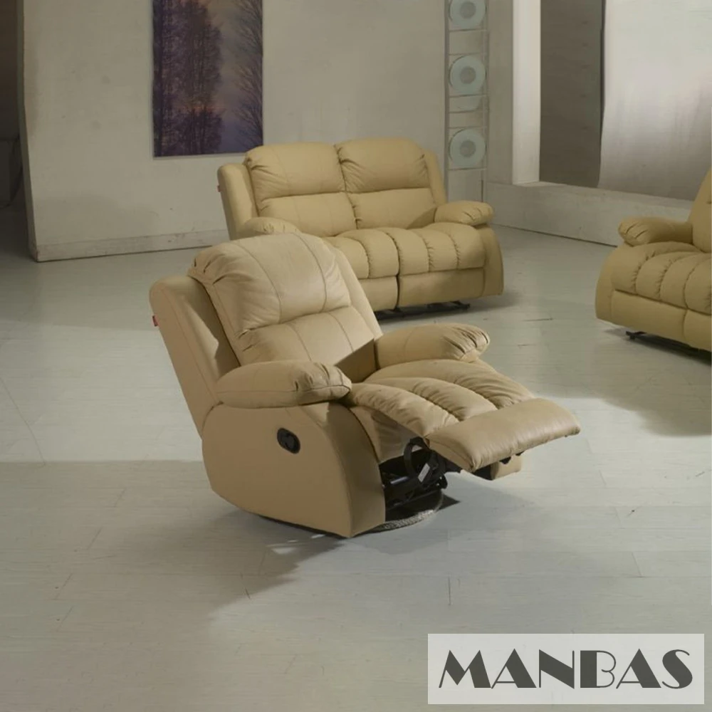 MINGDIBAO Manual / Electric Recliner Sofa Genuine Leather Couch for Livingroom Theater Seat Cinema Recliner Multifunctional Sofa