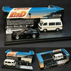 1:64 first text D Mazda RX-7 Volkswagen Van RX7 simulation alloy car model, adult ornaments, boys toys, children's holiday gifts
