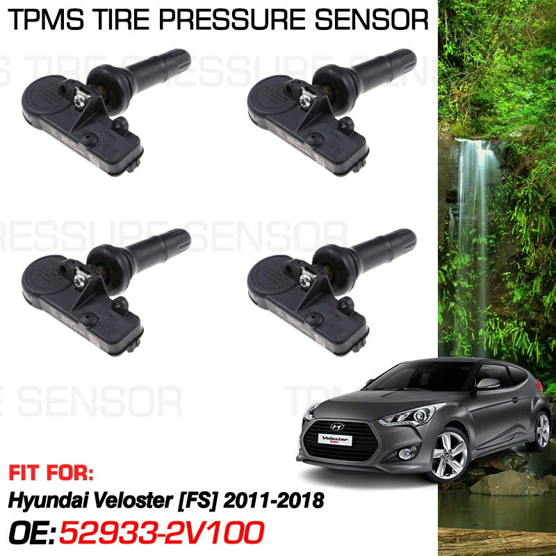 

For Hyundai Veloster 2011-2018 2017 2016 2015 2014 2013 FS Accessories 433MHz Tire Pressure Monitoring Sensor System 52933-2V100