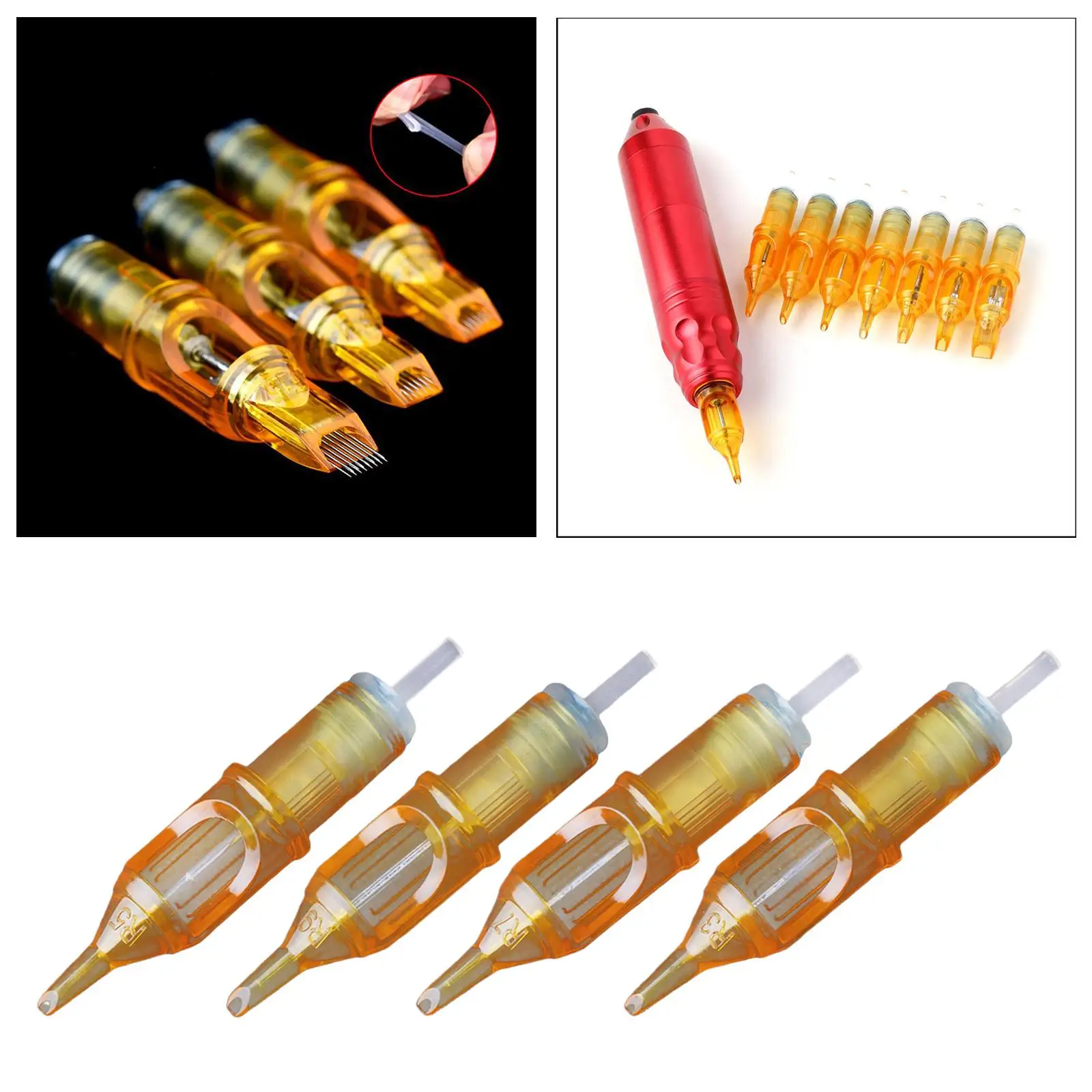 

Wholesale 20PCS Disposable Semi-Permanent Makeup Tattoo Cartridge Needle Supply Round Liner 3/5/7/9RL