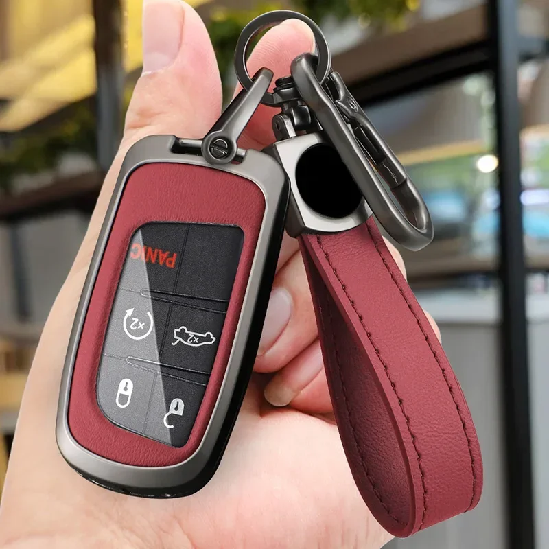 

Car Key Case Cover For Jeep Renegade Grand Cherokee For Dodge Ram 1500 Journey Charger Challenger Fiat Durango Chrysler 300C