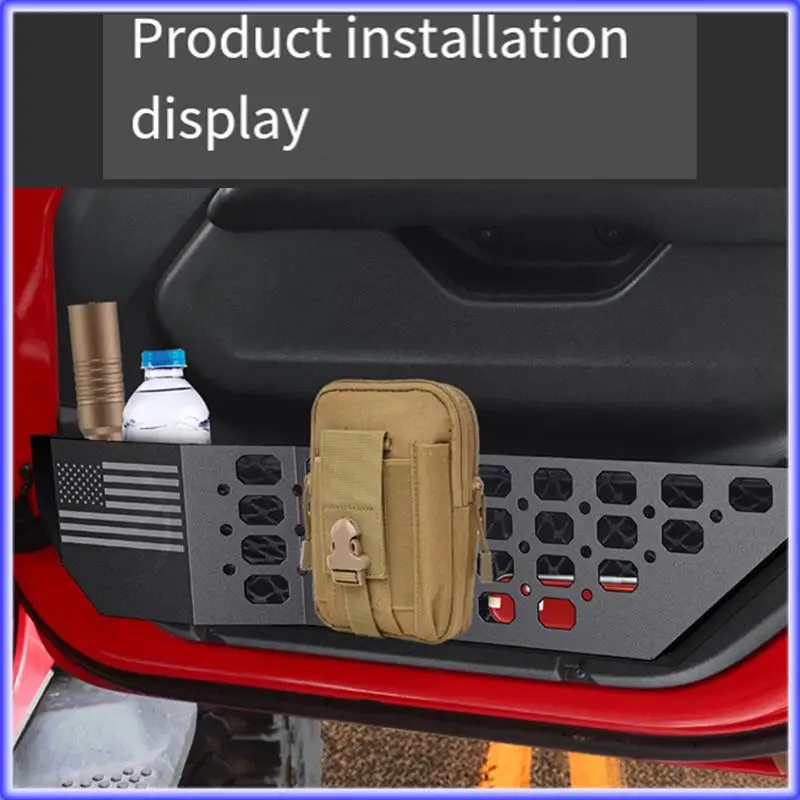 

A82E-4Pcs Front Door Pocket Storage Box Door Storage Organizer For Jeep Wrangler JL JLU 4XE 18-23 Gladiator JT 20-24