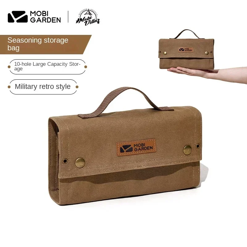 

MOBI GARDEN Seasoning Storage Bag Outdoor Camping Barbecue Picnic Portable Seasoning Flask Storage Bag Sundry