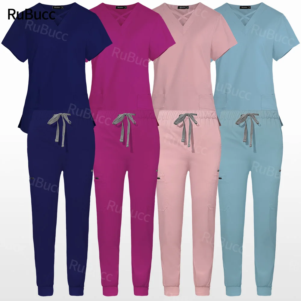 

Hospital Operating Room Doctor Jogger Suit Ladies Beauty Salon Spa Work Suit Healthcare Nurse Medical Scrub Uniforms Dentist Set