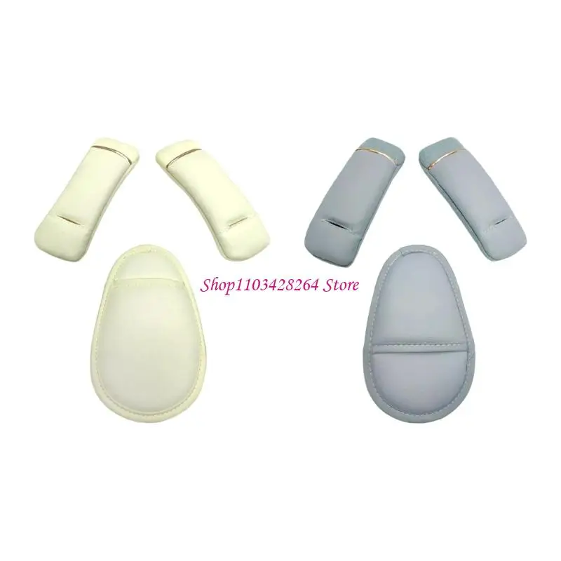 3PCS Breathable Car Shoulder Protectors Strollers Padding Set With Enhancing Front Support Easy to Install