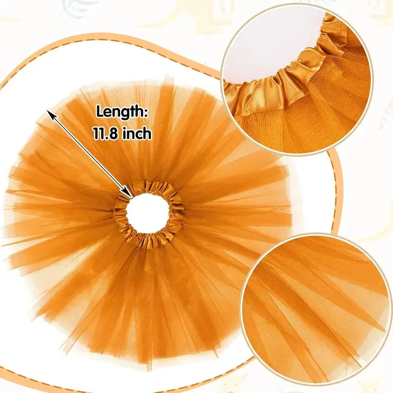 

asdh8@Women Girl Kangaroo Headband Ears Nose Tail Bow Tie Tutu Skirt Animal Cosplay Costume Accessories for Halloween Carnival P