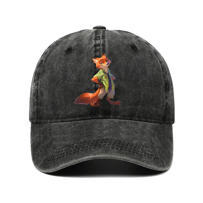 Gorra de Béisbol con Estampado Retro de Zootopia, Diseño de Judy y Nick, Ajustable, para Primavera/Verano, Estilo Anime, para Golf, Dropshipping