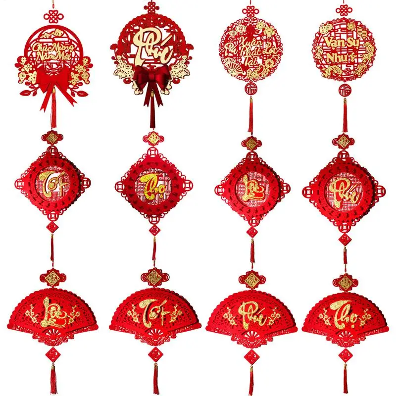 2025 Chinese New Year Decoration Vietnam Spring Festival Hanging Pendant The Year of Snake Wall Door assel Pendant Home Decor