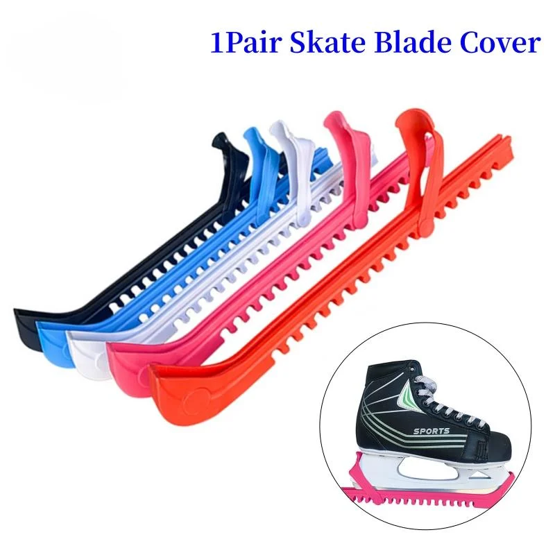 1 Pair Adjustable Ice Skating Figure Skate Blade Cover Ice Skate Hockey Skates Protective Prevent Puncture Scalable Blade Sleeve