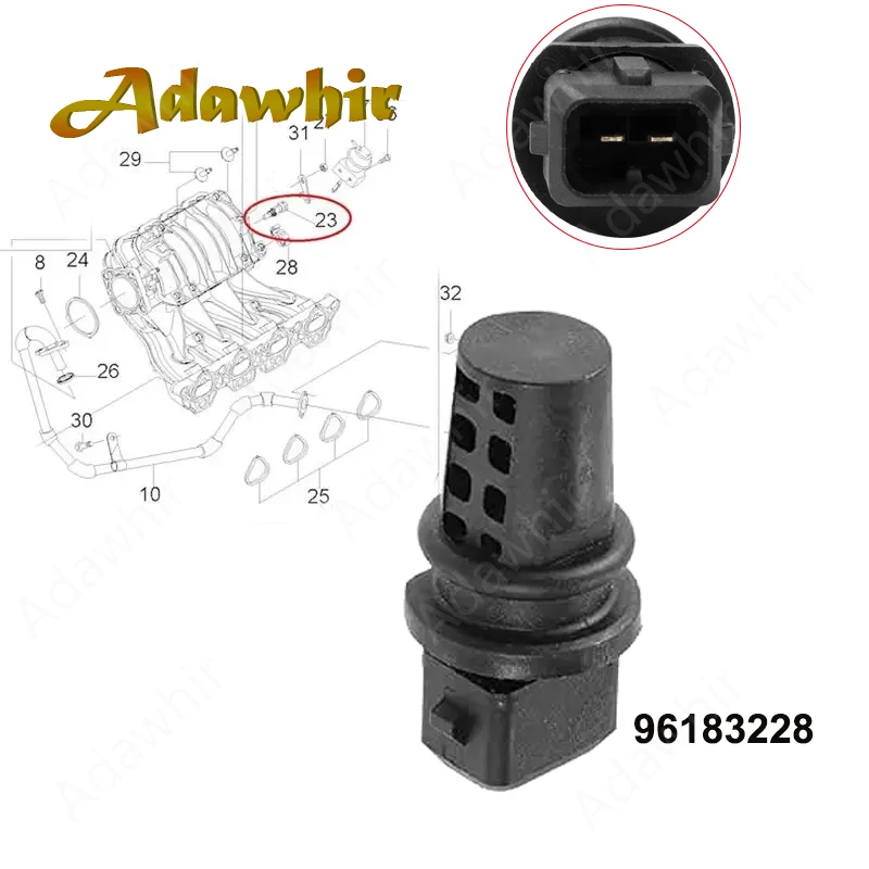 96806010 Intake Air Temperature Sender Unit Sensor For CHEVROLET Optra Aveo Spark 2008-2011 For Daewoo Lanos 96183228 96417820