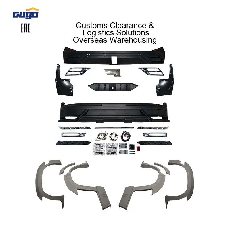 

GUGO 2016-On Bodykit for Toyotas Land Cruiser 200 WALD Model Bumper Spoiler Lip Wheel Trim Light LC200 Upgrade New Front