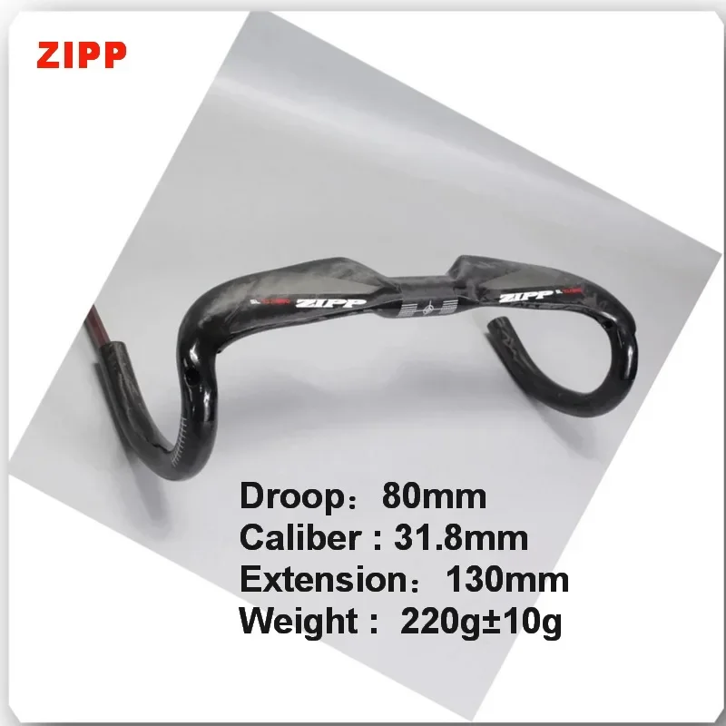 

ZIP Full Carbon Road Bike Handlebar Bicycle Handlebar Stem Handlebar Playing Gloss Carbon Handlebar 380/400/420/440mm