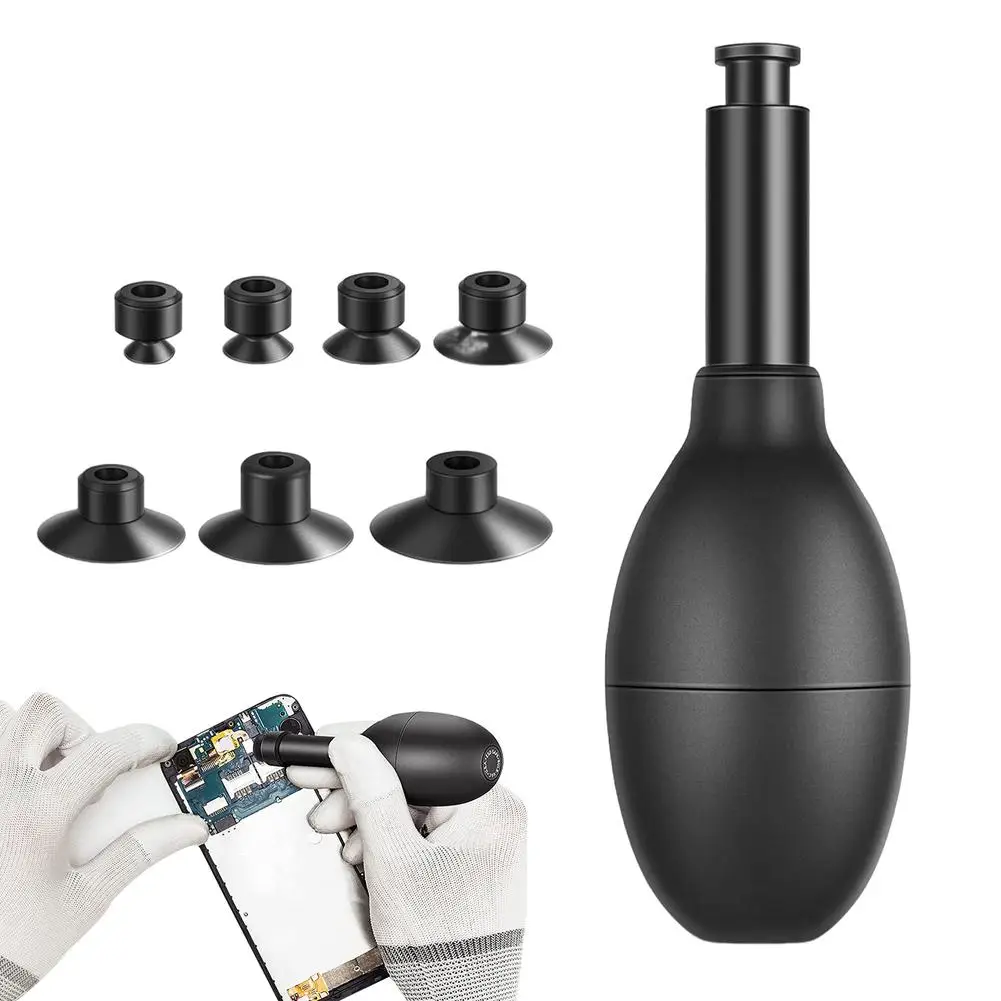 Camera Lens Sucker Kit Long Anti-static Pen Strong Suction Manual Vacuum Suction Pen with 7 suction Cup Lens Puller Repair Tool