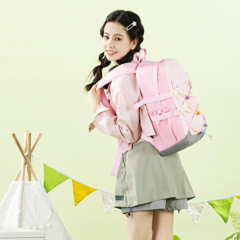 Girls' Large Capacity Backpack - Minimalist Versatile High-Value Bag, Practical Daypack for Hiking Camping Outdoor Activities