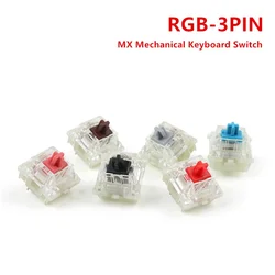 Original NEW Cherry MX Mechanical Keyboard Switch Silver Red Black Blue Brown Linear Tactile 3-pin Cherry Clear RGB SMD Switches