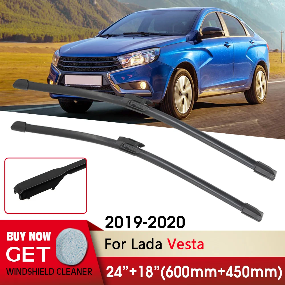 

Car Wiper RHD & LHD Front Wiper Blades 24"+18" For Lada Vesta 2019 2020 Windshield Windscreen Front Window