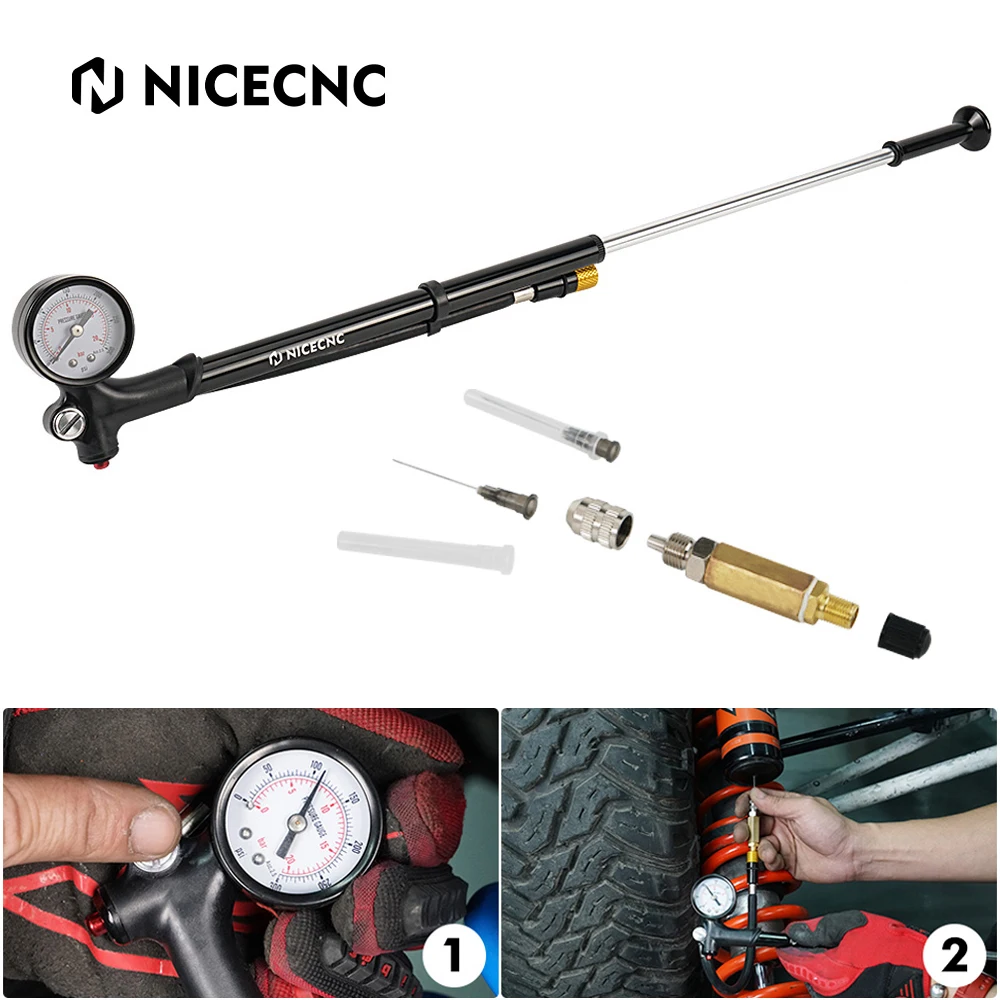 Universele Motorfiets Schorsing Luchtpomp Voor Atv Utv Autocar Vork En Shork Pomp Motorfiets Atv Utv Schorsing Luchtpomp Kit