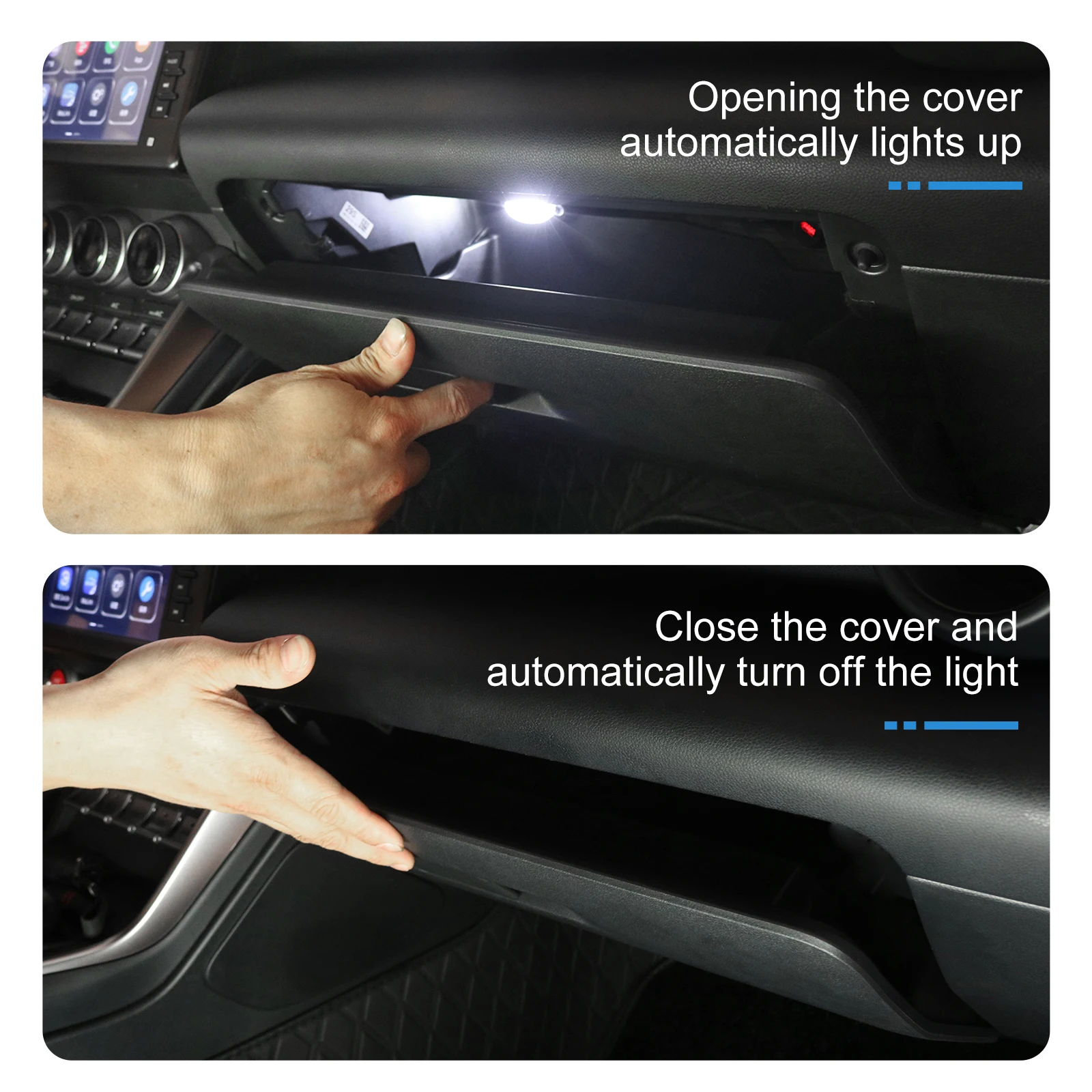

Glove Box Light Custom Fit For Subaru Forester BRZ GR86 CROSSTREK Outback 2013-2026 White Blue Rear Trunk LED Atmosphere Light