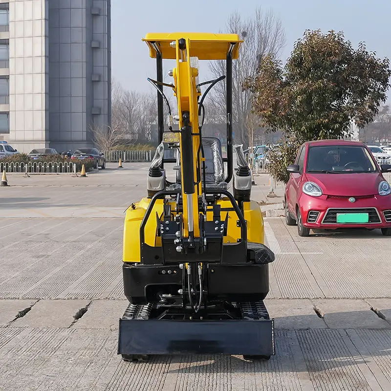 Mini escavatore da 1 tonnellata dotato di braccio oscillante motore Euro 5 ed EPA, escavatore cingolato da 2 tonnellate adatto per lavori agricoli.