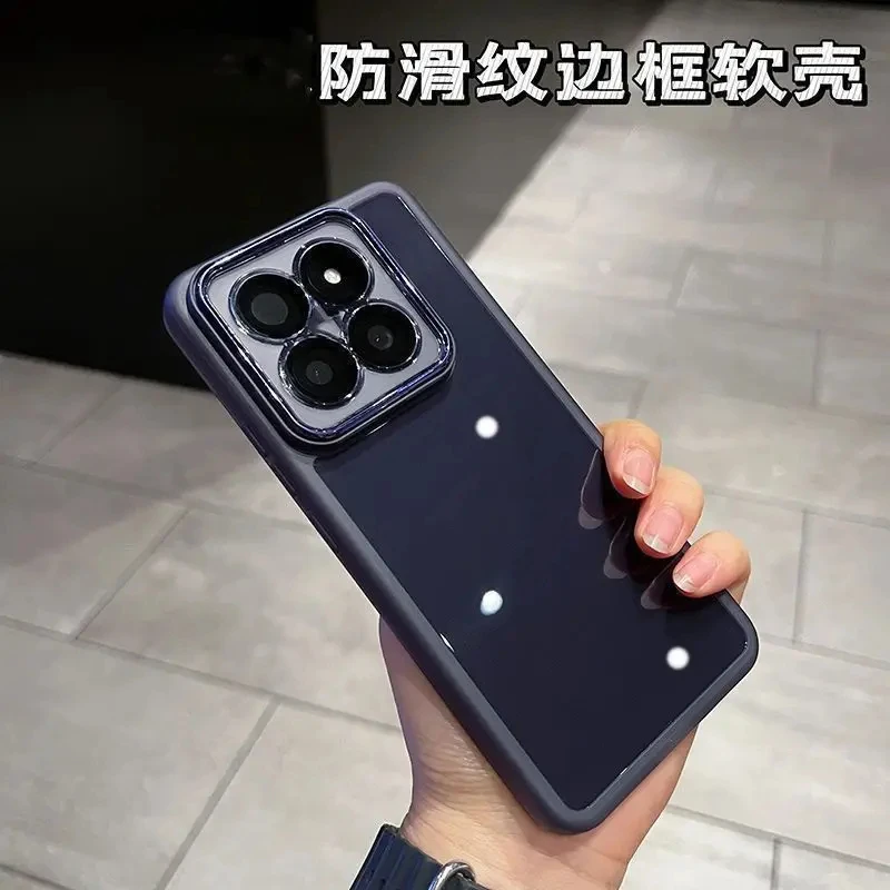 For Xiaomi 14T Pro Case Luxury Colorful Transparent TPU Silicone Cover For Xiaomi MI 14 T Camera Protection Shockproof Bumper image 3