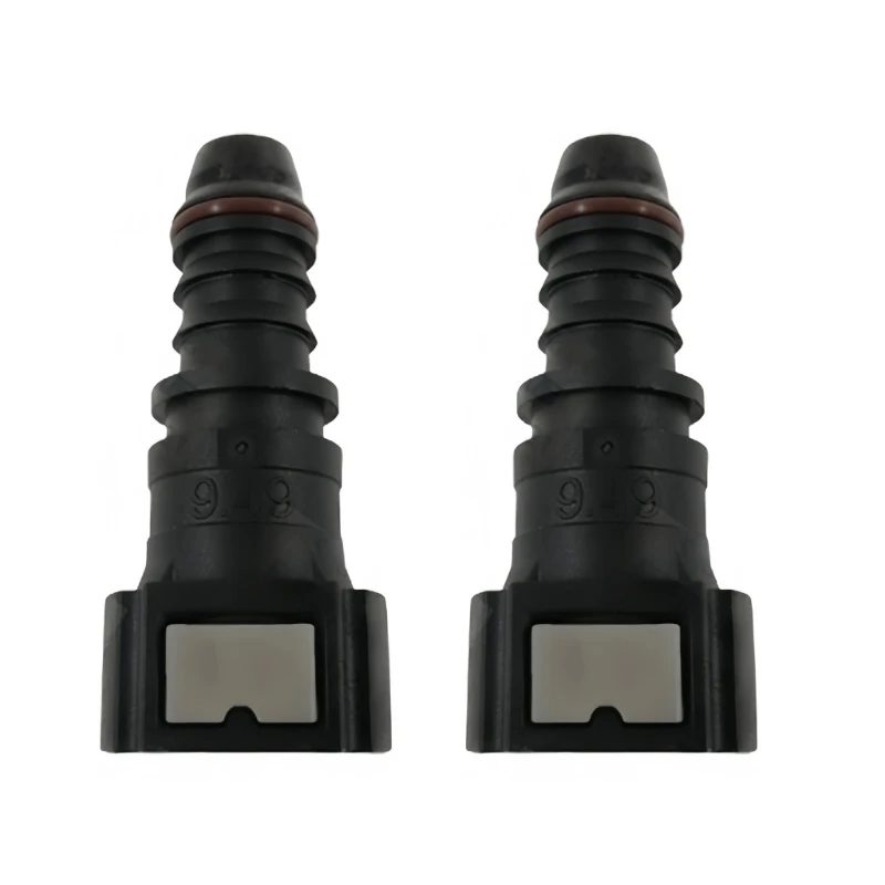 Quick Release Hose Adapter 2-Pack for Joining Different Line with Push-In Ends and Barbed Fittings for Repairs