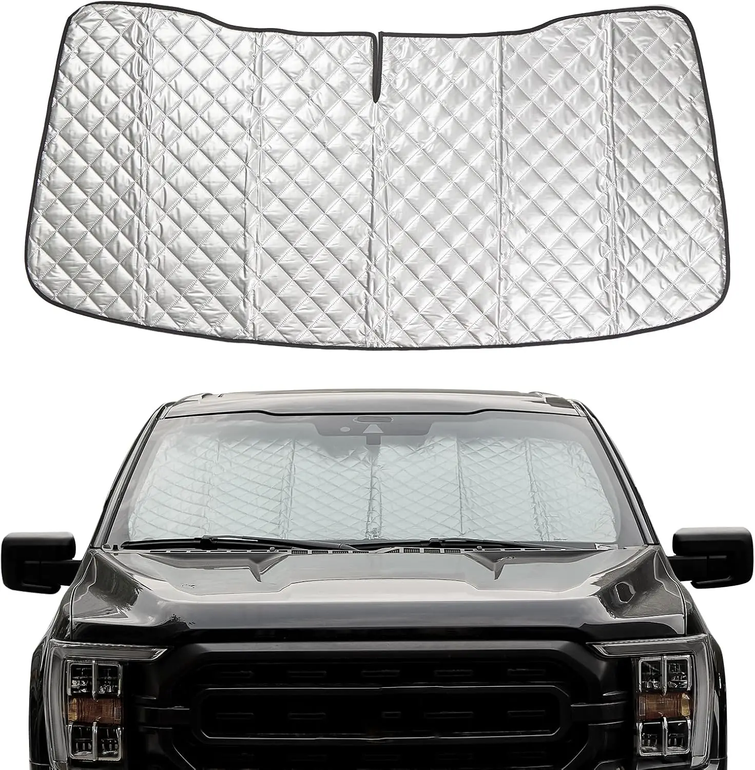 

Windshield Sunshade for Ford 2015-2024 F150 - Foldable Car Front Window