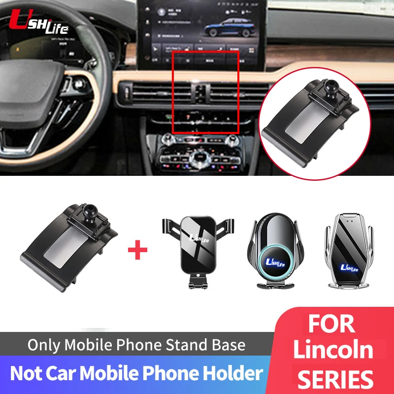 Ushilife Dedicated Car Phone Telefonos Holder Stand Bracket Buckle Base For Lincoln Aviator MKZ Nautilus Continental Corsair MKC