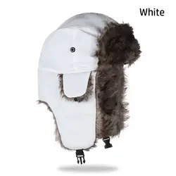 Orejeras piel Russo Ushanka de invierno para gorra de esquí