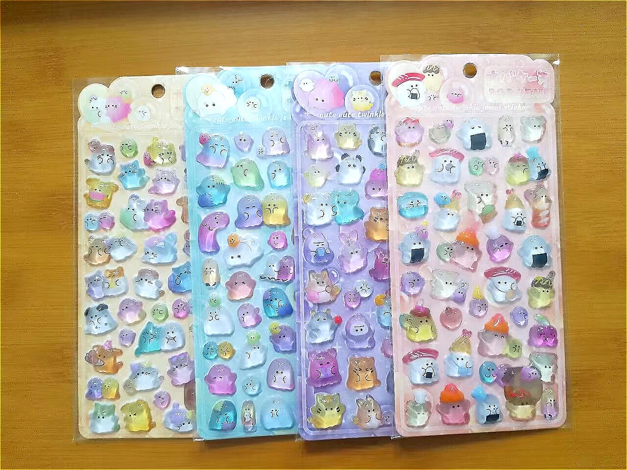 

Anime 3D Ghost Decals, 4pc Soft & Cute Stickers for Phone Case, Kids Cartoon Decor Gift