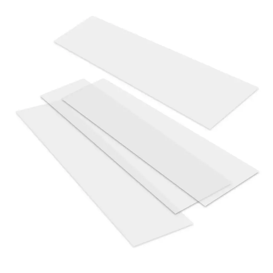 

Closet Shelf Liner for Wire Shelving Pack of 4, 12 Wide x 4 Long Heavy Duty Waterproof Liners, Clear PVC Covers for Kitchen Pant