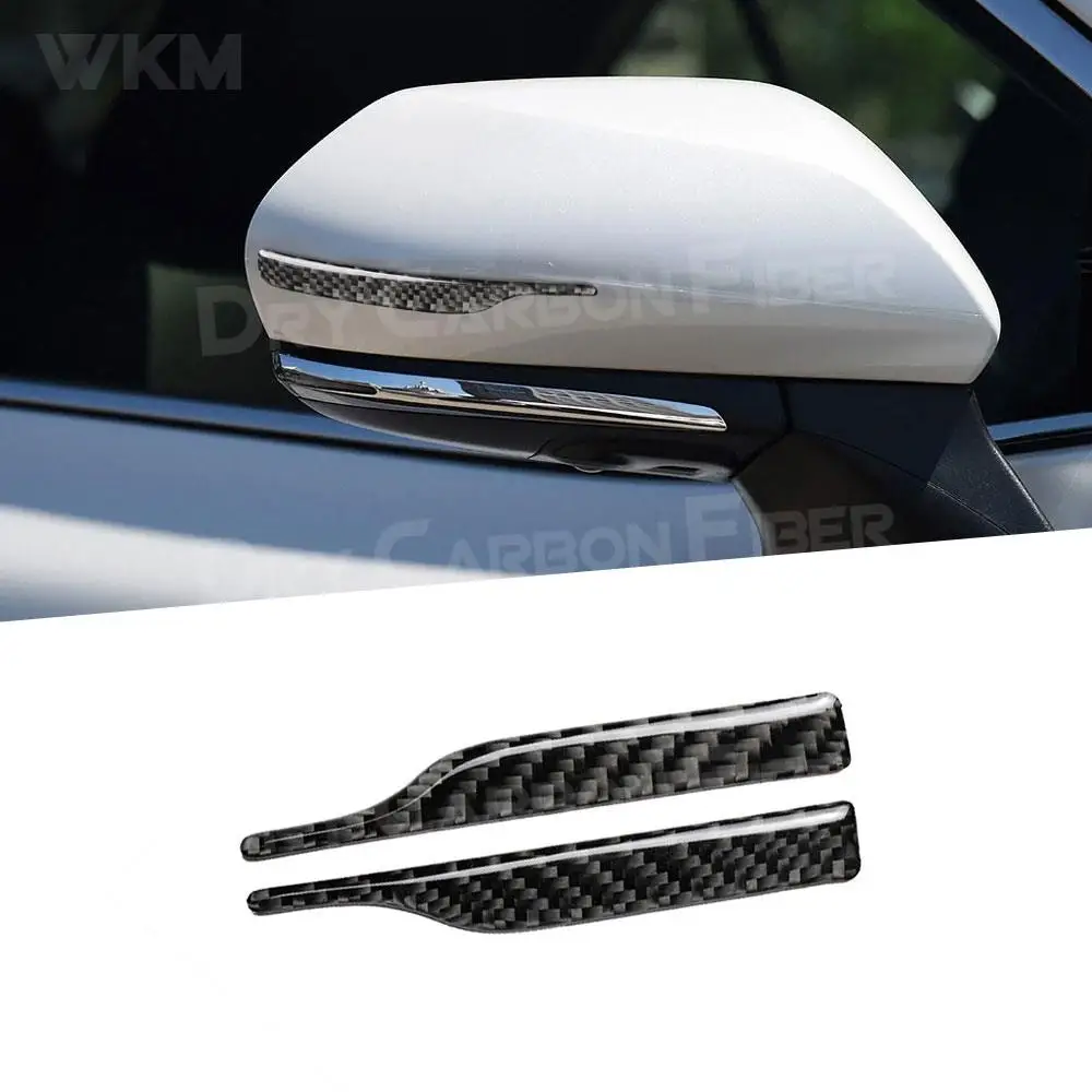 

Carbon Fiber Side Rearview Mirror Cap Exterior Trim Strips Decals Scratches Resistant Stickers For Toyota Universal Car