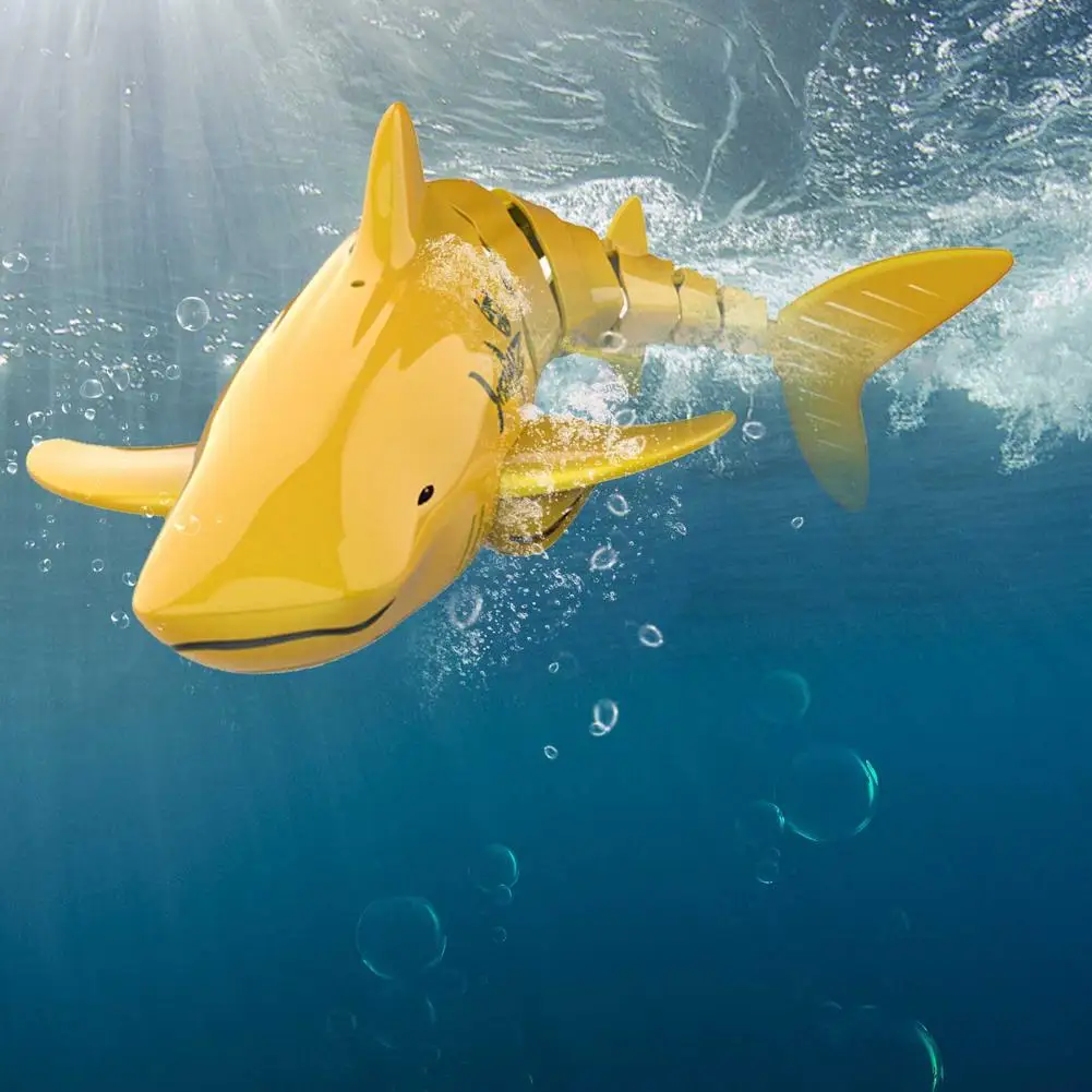 2.4G RC Shark Toys Waterproof Model Electric Radio Control Mini Swimming Animal Golden Fish Boat Robot Gifts Toys for children