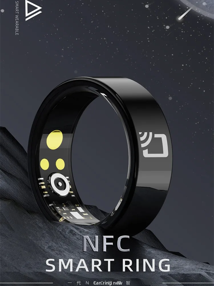 N Smart Ring Cerc Face Heart Rate Step Sp Monitor Sports Remote Control Photoaphy nt Accory Ring