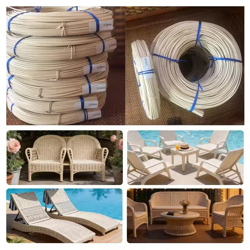 

250g/Lot Round Rattan Indonesia Natural Rattan 2/2.5/3/4mm DIY Hand Weaving Basket Chair Repair Material Home Furniture Decor