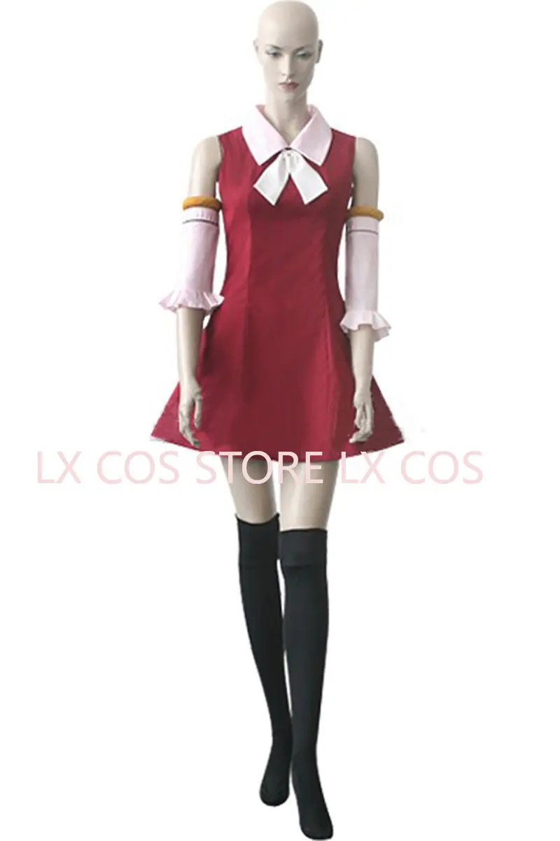 Anime Youth Lisanna Strauss Red Dress Cosplay Costume YW