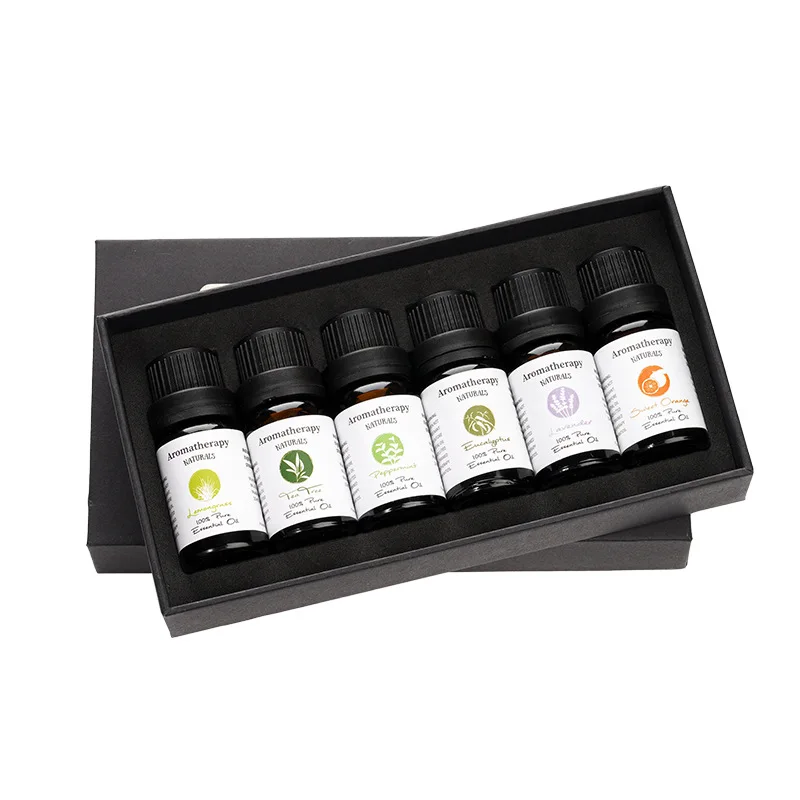 

Pure Aroma Essential Oil Kit, Lemongrass, Eucalyptus, Aromatherapy Machine, Humidifier Making, Candle Making, 10ml x 6PCs