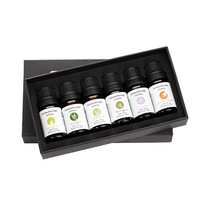 Pure Aroma Essential Oil Kit, Lemongrass, Eucalyptus, Aromatherapy Machine, Humidifier Making, Candle Making, 10ml x 6PCs