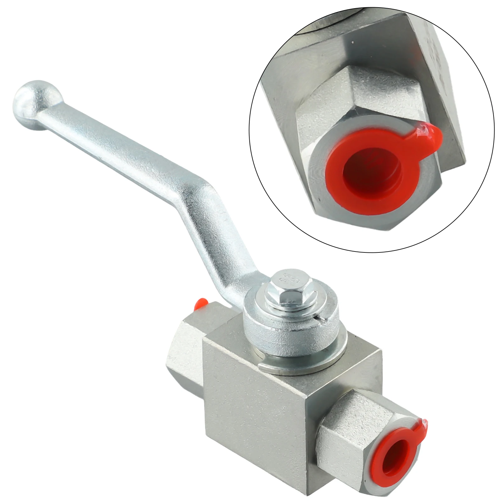 1PCS Hydraulic 2 Way High Pressure Ball Valve- /4\